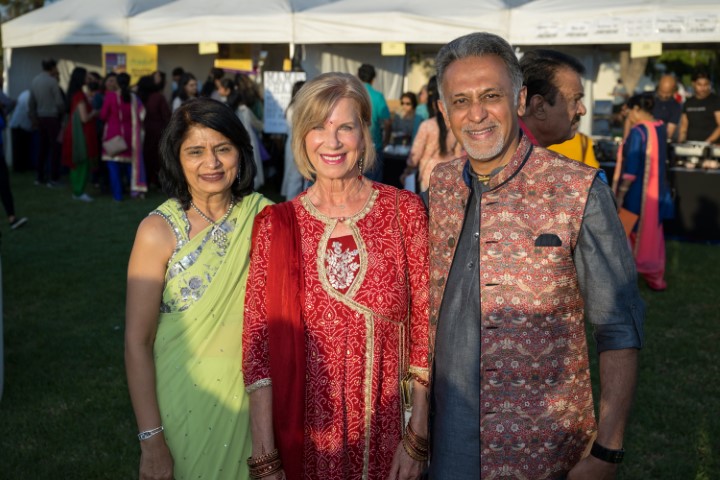 LA County Supervisor Janice Hahn attends the Diwali at Don Knabe Park in Cerritos, Saturday, Oct. 8, 2022. (Photo by Michael Owen Baker)