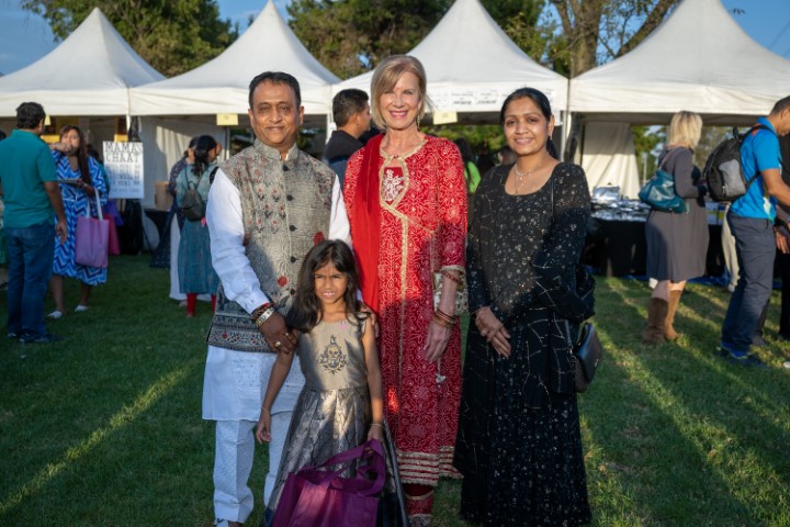 LA County Supervisor Janice Hahn attends Diwali at Don Knabe Park in Cerritos, Saturday, Oct. 8, 2022. (Photo by Michael Owen Baker)
